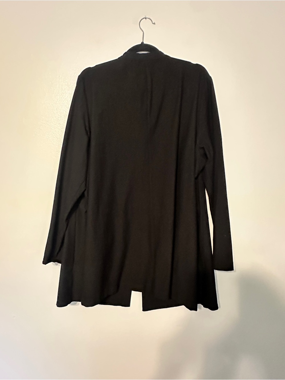 Eileen Fisher Crepe Georgette Viscose Button Down Overcoat Jacket 2X Black - Picture 5 of 5